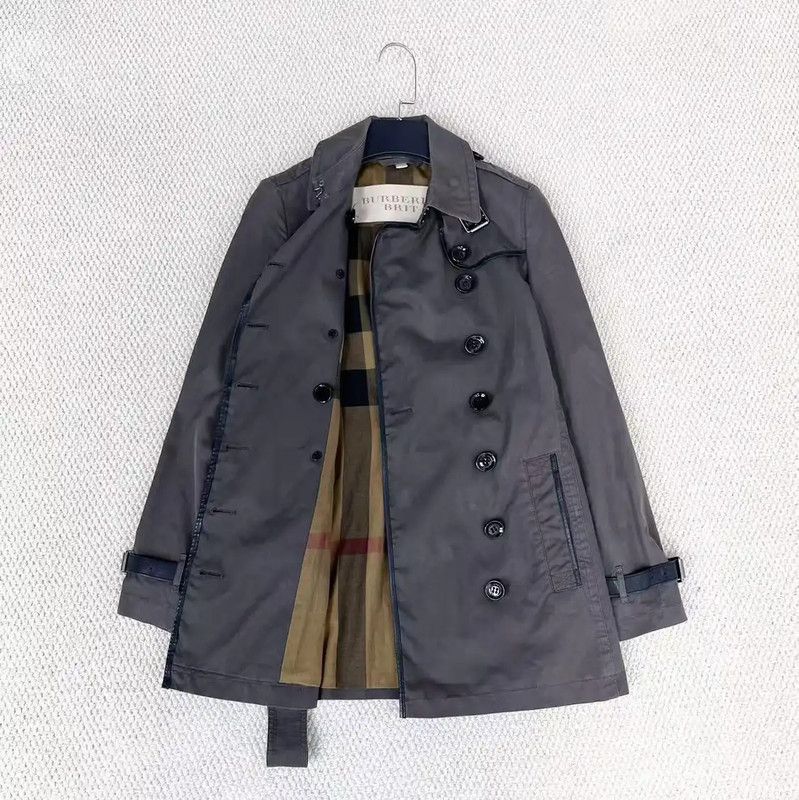 Burberry Burberry Women's Dark Gray Cotton Trench Coat Size M / US 6-8 / IT 42-44 - 4 Thumbnail