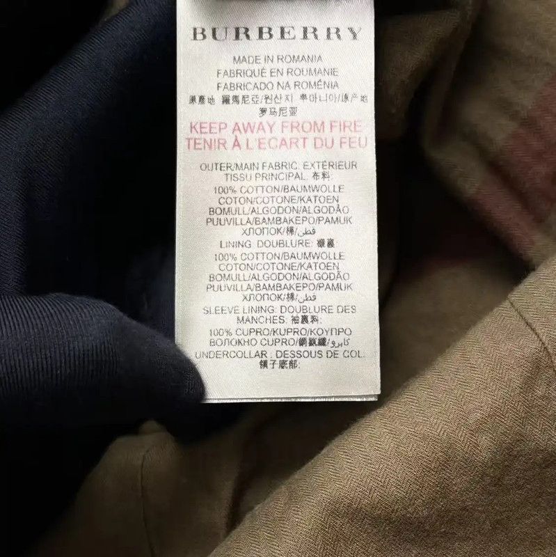 Burberry Burberry Women's Dark Gray Cotton Trench Coat Size M / US 6-8 / IT 42-44 - 5 Thumbnail