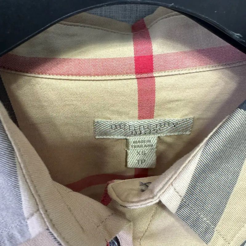 Burberry Burberry Khaki Cotton Long Sleeve Shirt Size XS / US 0-2 / IT 36-38 - 3 Thumbnail