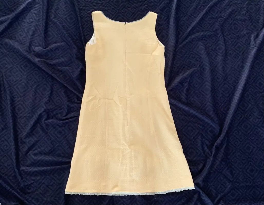 Burberry Burberry Yellow Cotton Off-Shoulder Dress Size M / US 6-8 / IT 42-44 - 3 Thumbnail