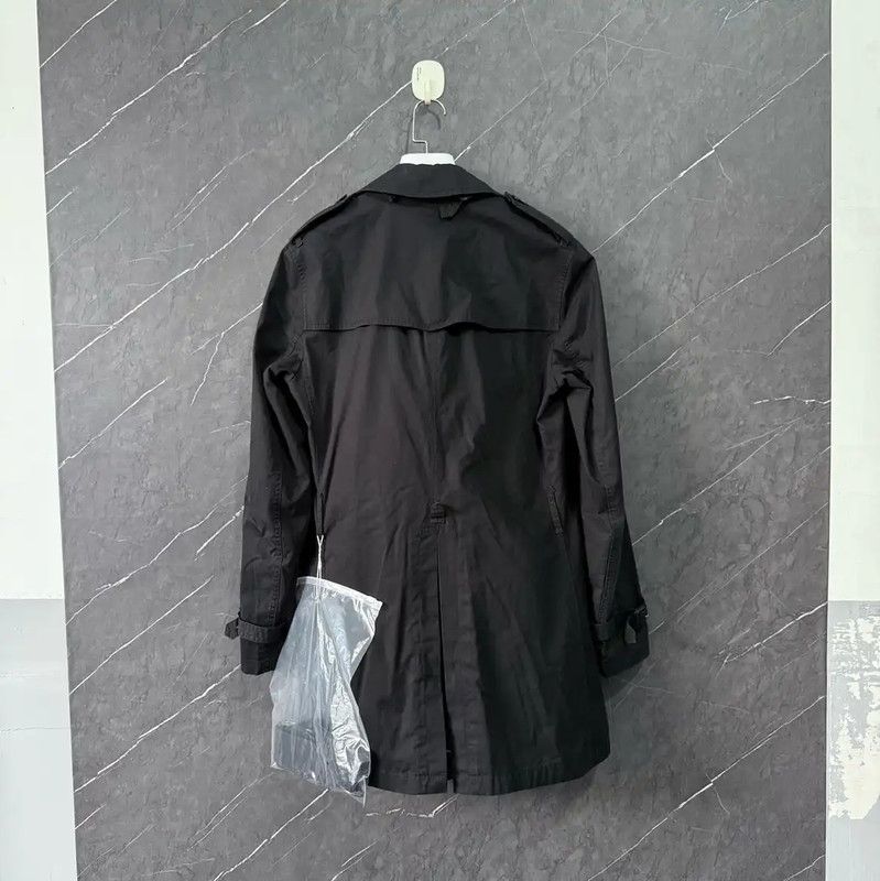 Burberry Burberry Black Cotton Women's Trench Coat Size S / US 4 / IT 40 - 2 Thumbnail