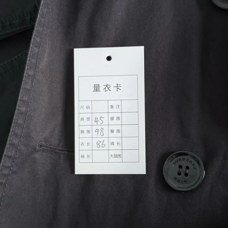 Burberry Burberry Black Cotton Women's Trench Coat Size S / US 4 / IT 40 - 9 Thumbnail