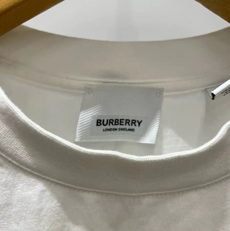 Burberry Burberry White Cotton T-Shirt for Women Size XXS / US 00 / IT 34 - 2 Thumbnail