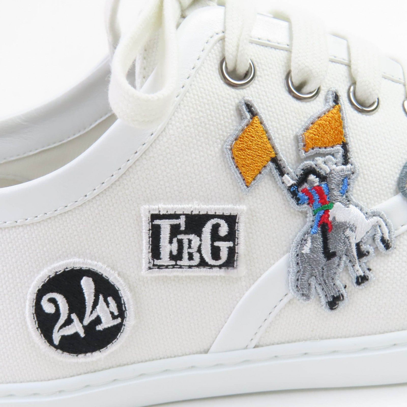 Hermes Hermes Hermes Innocent Embroidered Canvas Sneakers Canvas Shoes DUTY FREE for USA Size ONE SIZE - 9 Thumbnail