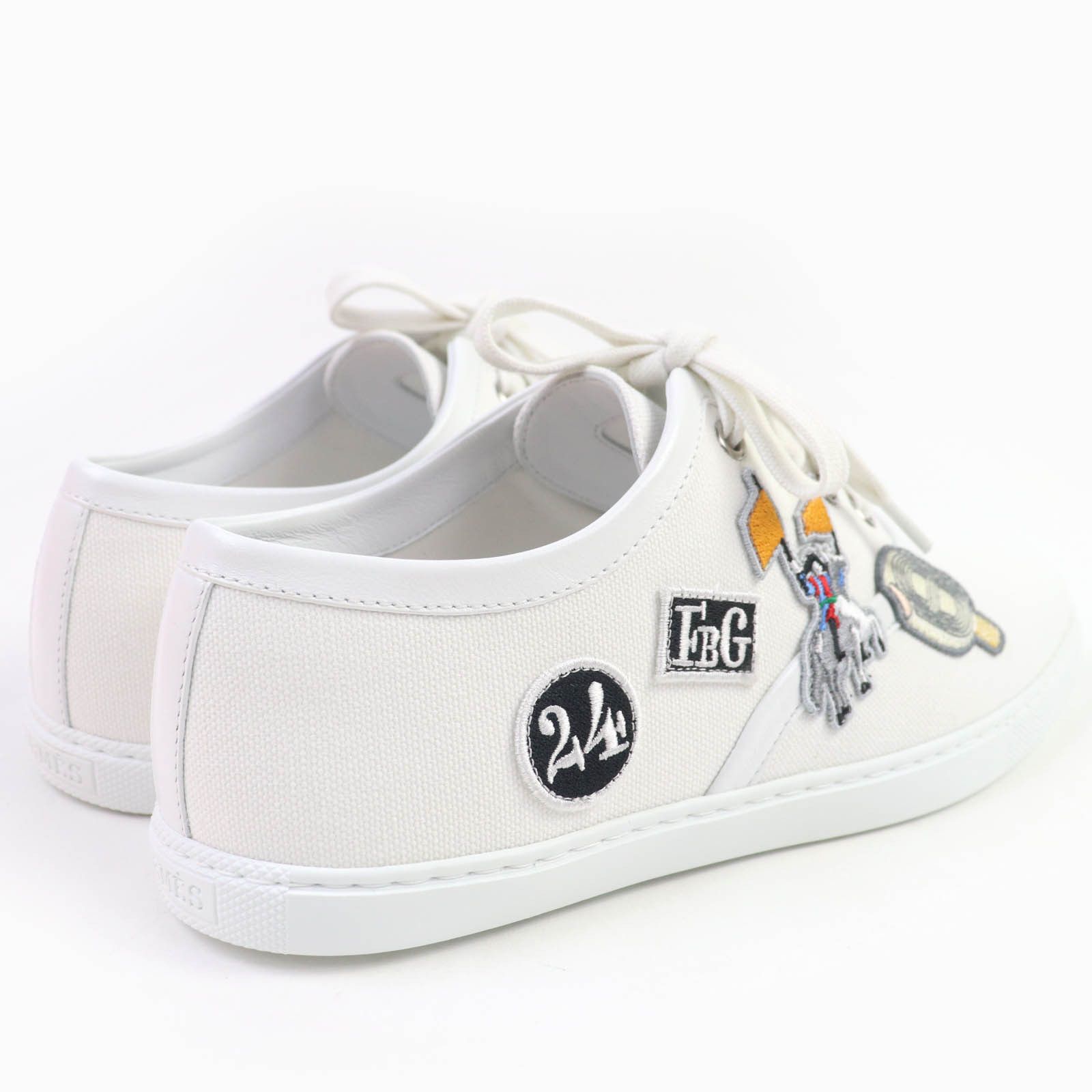 Hermes Hermes Hermes Innocent Embroidered Canvas Sneakers Canvas Shoes DUTY FREE for USA Size ONE SIZE - 3 Thumbnail