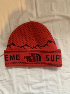 Supreme clearance tnf beanie