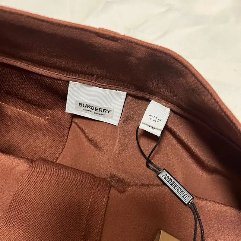Burberry Burberry Brown Wool Mini Skirt Size 22" - 7 Thumbnail