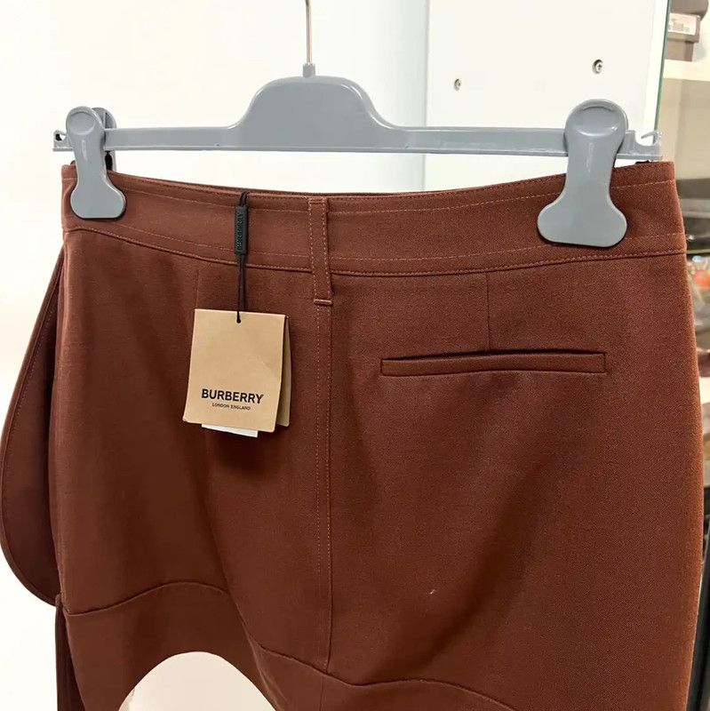 Burberry Burberry Summer Brown Wool Skirt Size 23" - 6 Thumbnail