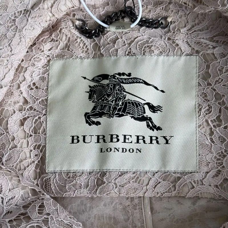 Burberry Burberry Pink Cotton Women's Trench Coat Size ONE SIZE - 3 Thumbnail