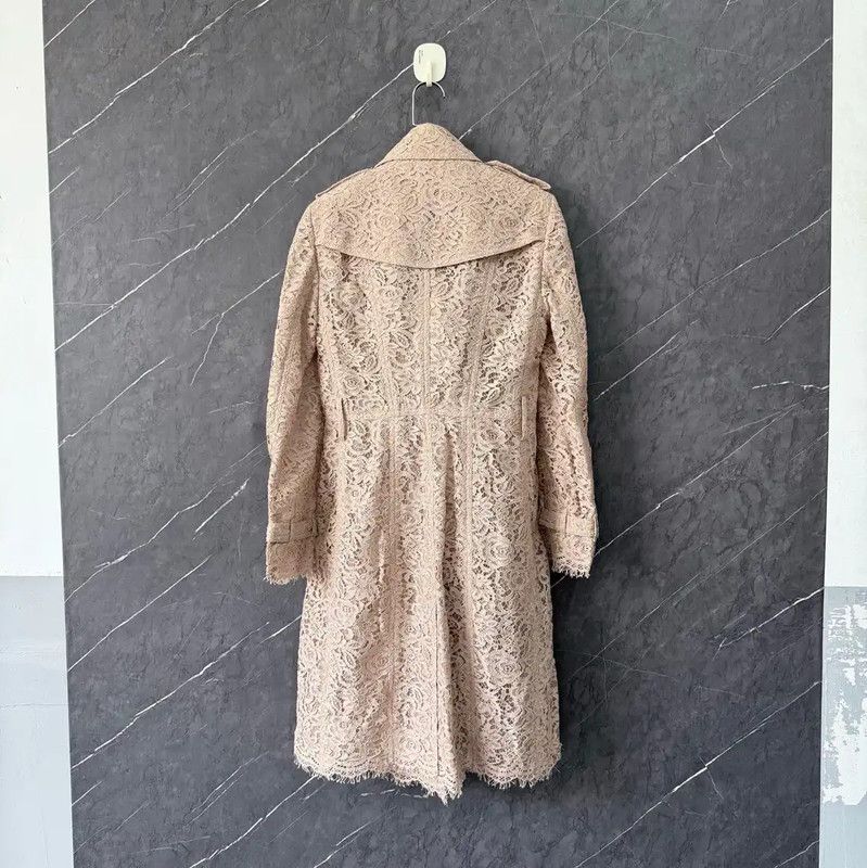 Burberry Burberry Pink Cotton Women's Trench Coat Size ONE SIZE - 2 Thumbnail