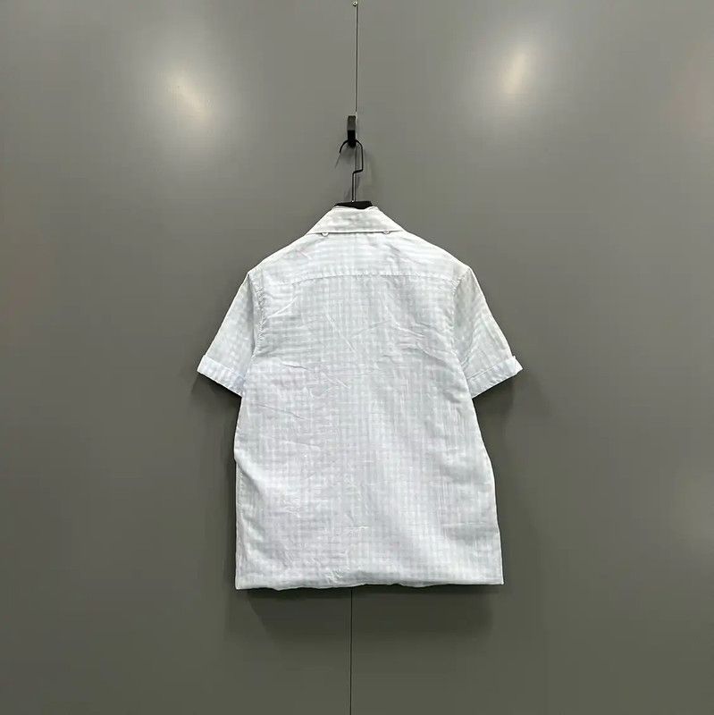 Burberry Burberry Blue Summer Cotton Stripe Shirt Size ONE SIZE - 2 Thumbnail