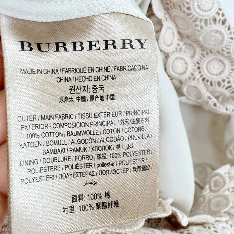 Burberry Burberry Off-White Women's Dress in XS Size Size XS / US 0-2 / IT 36-38 - 5 Thumbnail