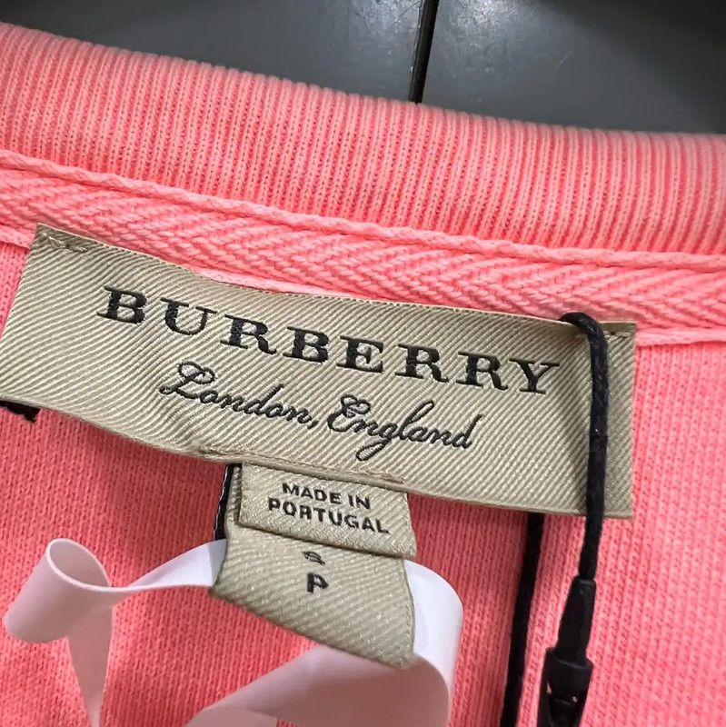 Burberry Burberry Pink Long Sleeve Cropped Sweatshirt Size S / US 4 / IT 40 - 2 Thumbnail