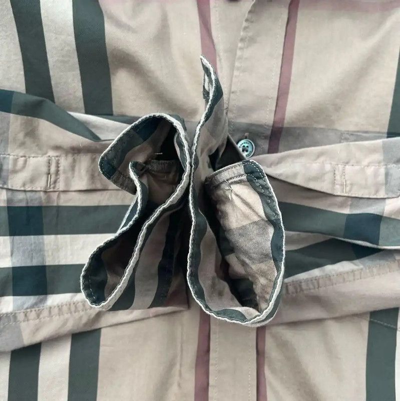 Burberry Burberry Brown Check Long Sleeve Shirt Size S / US 4 / IT 40 - 5 Thumbnail