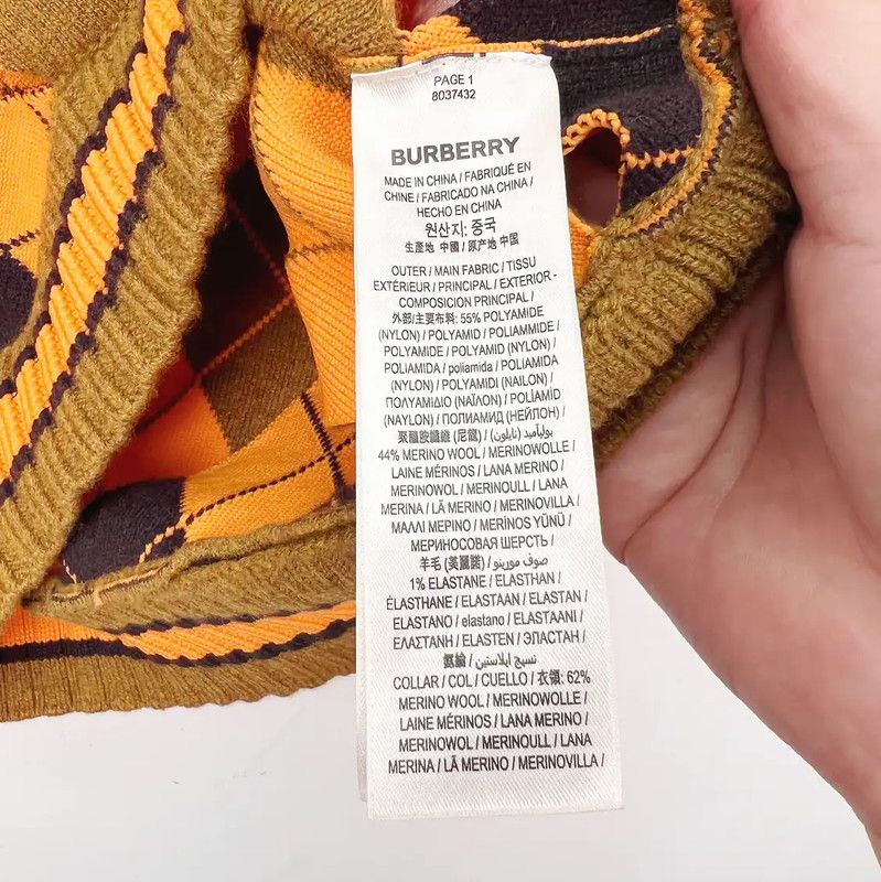 Burberry Burberry Stylish Yellow Knitted Vest for Women Size XS / US 0-2 / IT 36-38 - 3 Thumbnail
