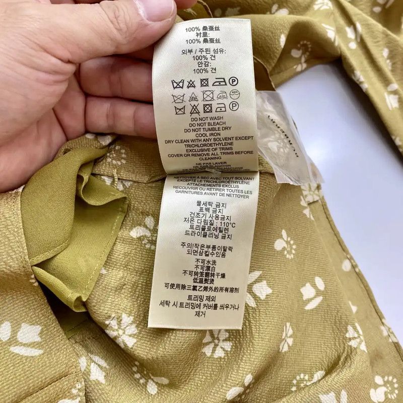 Burberry Burberry Yellow Silk Dress for Women Size XS / US 0-2 / IT 36-38 - 7 Thumbnail