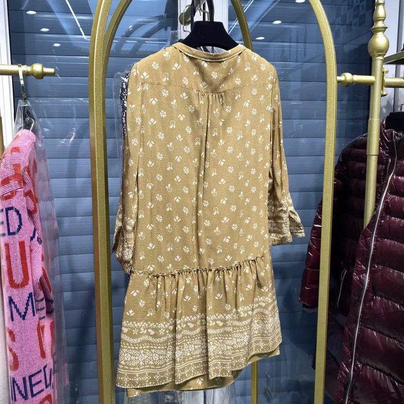 Burberry Burberry Yellow Silk Dress for Women Size XS / US 0-2 / IT 36-38 - 2 Thumbnail