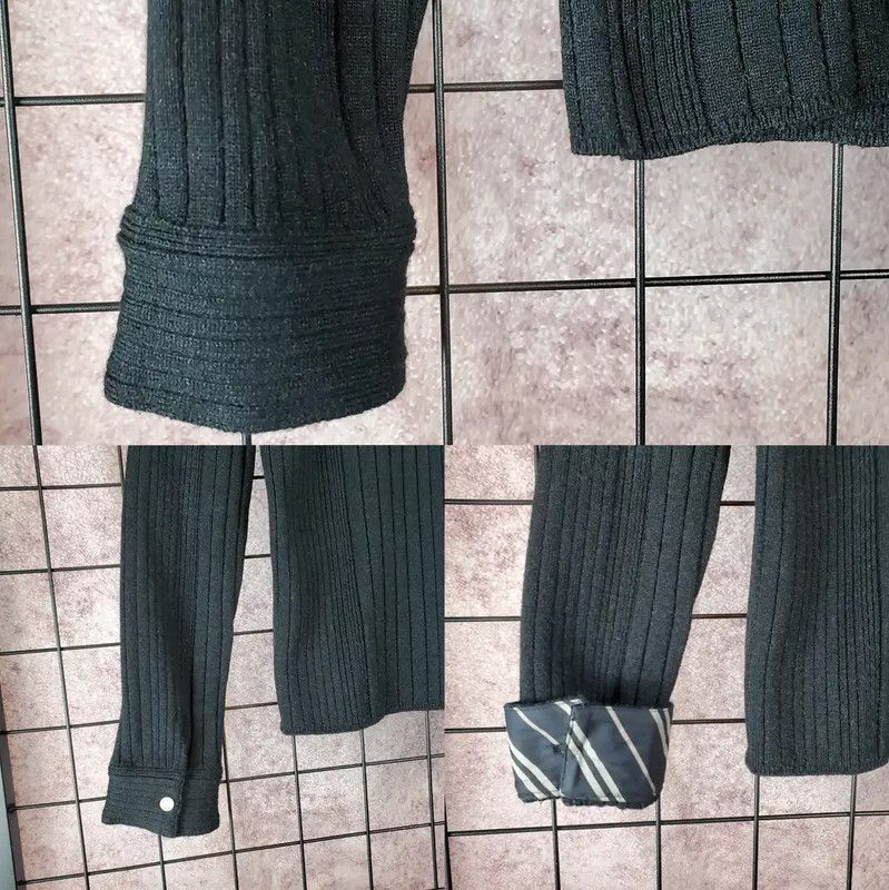 Burberry Burberry Black Cotton Blend Long Sleeve Knit Top Size M / US 6-8 / IT 42-44 - 9 Thumbnail