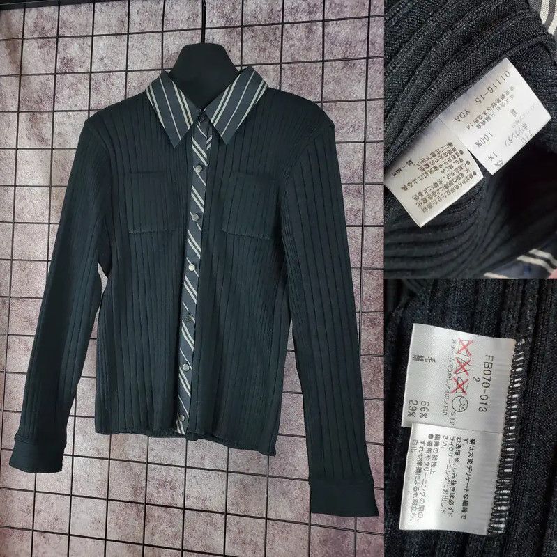 Burberry Burberry Black Cotton Blend Long Sleeve Knit Top Size M / US 6-8 / IT 42-44 - 4 Thumbnail