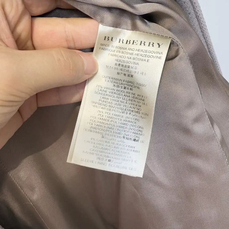 Burberry Burberry Women's Winter Light Purple Wool Coat Size S / US 4 / IT 40 - 4 Thumbnail