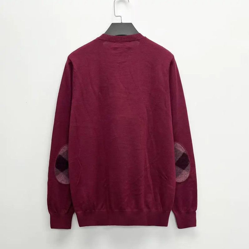 Burberry Burberry Purple Wool Horse Check Knit Sweater Size L / US 10 / IT 46 - 2 Thumbnail