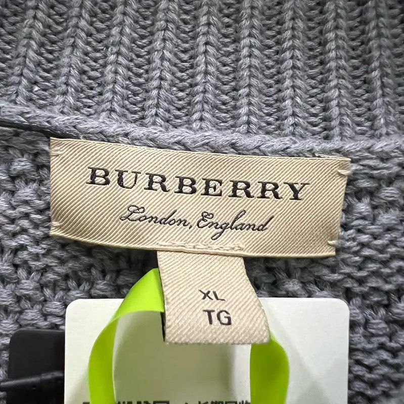 Burberry Burberry Gray Wool Women's Long Sleeve Sweater Size XL / US 12-14 / IT 48-50 - 4 Thumbnail