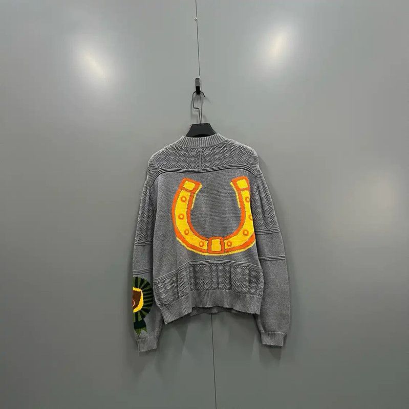 Burberry Burberry Gray Wool Women's Long Sleeve Sweater Size XL / US 12-14 / IT 48-50 - 2 Thumbnail