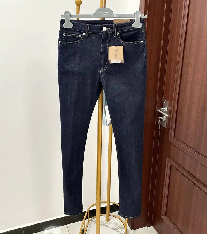 Burberry Burberry Blue Cotton Women’s Jeans Size XS Size 22" - 2 Thumbnail