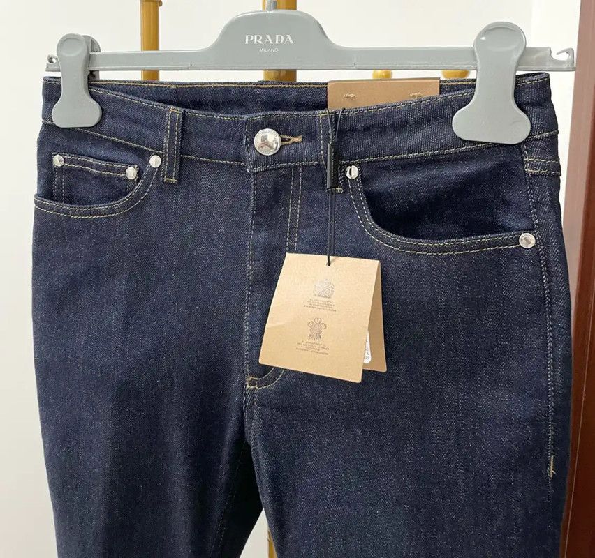 Burberry Burberry Blue Cotton Women’s Jeans Size XS Size 22" - 3 Thumbnail