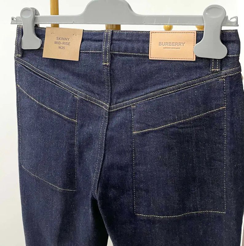 Burberry Burberry Blue Cotton Women’s Jeans Size XS Size 22" - 6 Thumbnail