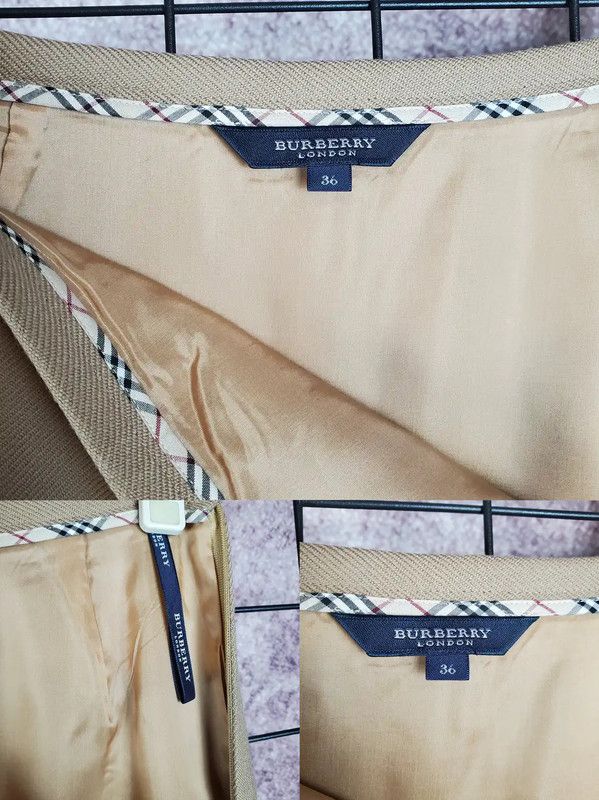 Burberry Burberry A-Line Skirt in Camel Wool Size 23" - 5 Thumbnail