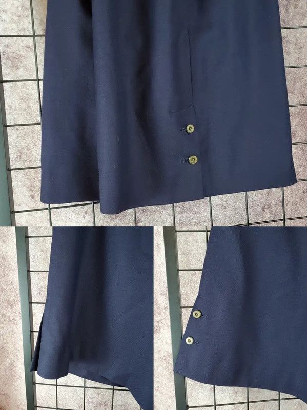 Burberry Burberry Navy Wool Logo Casual Pants Size 23" - 6 Thumbnail