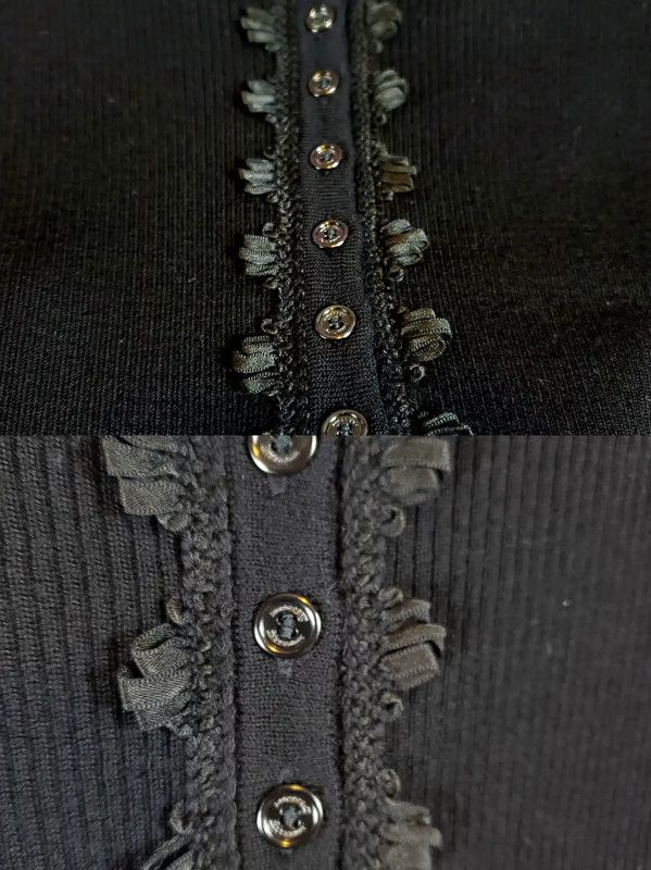 Burberry Burberry Black Wool Embroidered Long Sleeve Top Size S / US 4 / IT 40 - 10 Thumbnail