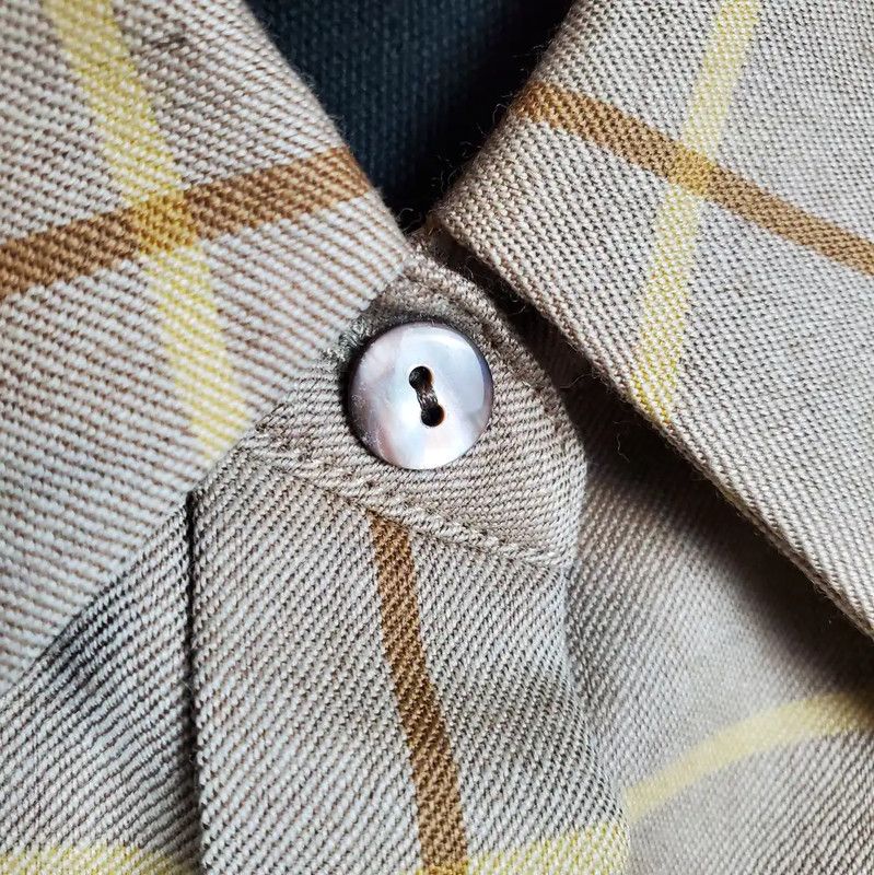 Burberry Burberry Beige Wool Long Sleeve Shirt Size M / US 6-8 / IT 42-44 - 10 Thumbnail