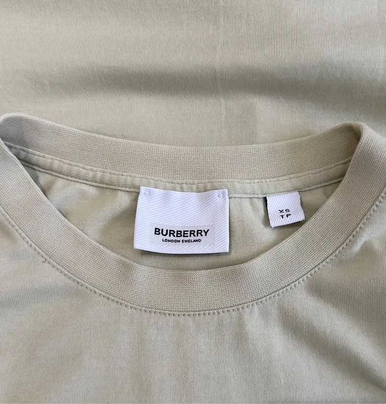 Burberry Burberry Short Sleeve T-Shirt in Light Green Size XS / US 0-2 / IT 36-38 - 7 Thumbnail