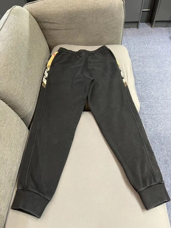 Burberry Burberry Black Check Patterned Casual Pants Size 23" - 3 Thumbnail