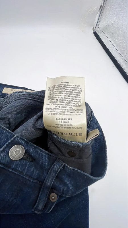 Burberry Burberry Women's Blue Cotton Jeans Size L Size 29" - 5 Thumbnail