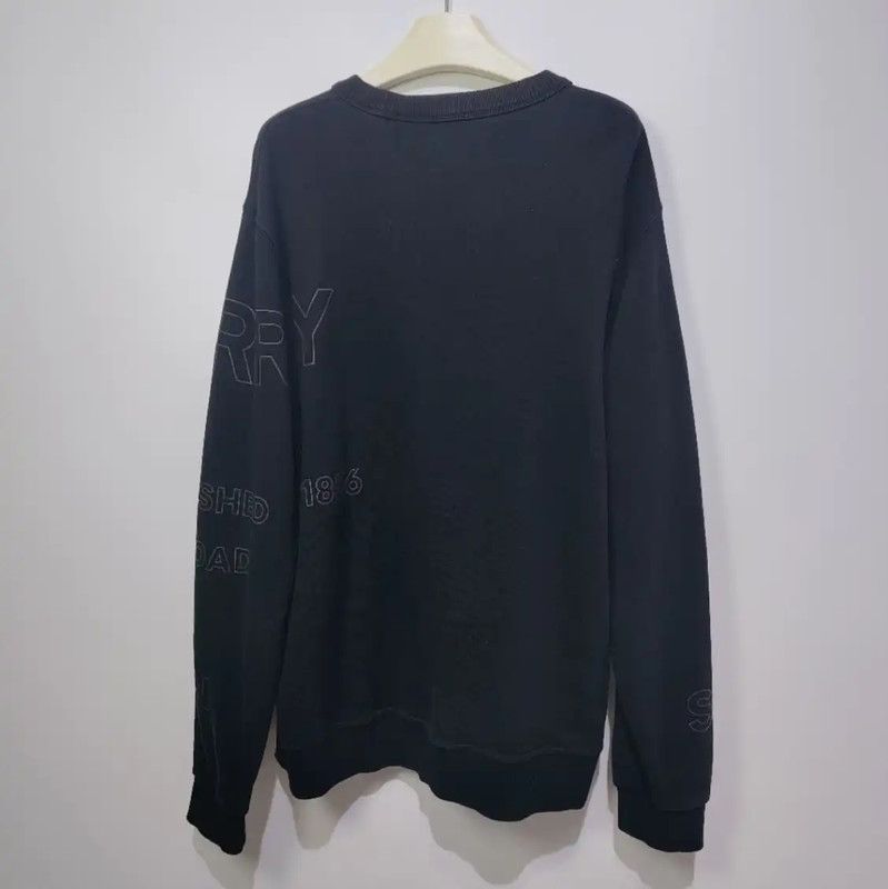 Burberry Burberry Black Cotton Women's Sweatshirt Size L / US 10 / IT 46 - 2 Thumbnail