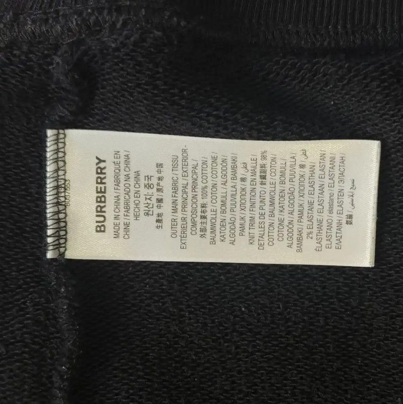 Burberry Burberry Black Cotton Women's Sweatshirt Size L / US 10 / IT 46 - 4 Thumbnail