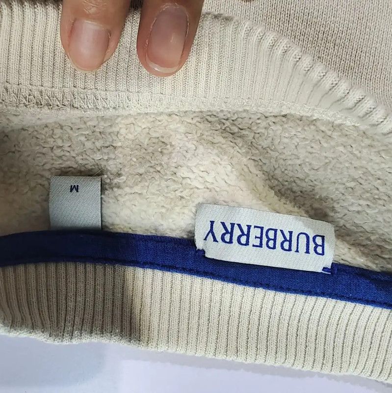 Burberry Burberry Beige Cotton Women's Sweatshirt Size M / US 6-8 / IT 42-44 - 4 Thumbnail
