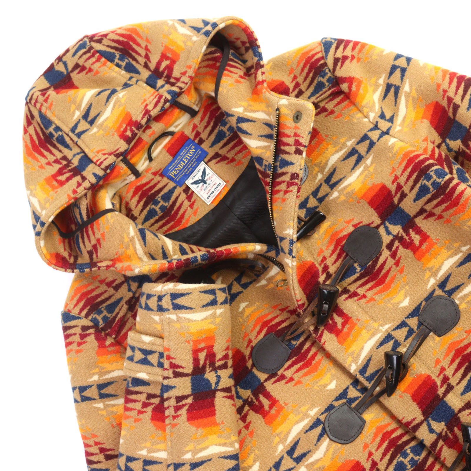 Other Other Hysteric Glamour Pendleton Wool Coat Leather Outerwear DUTY FREE for USA Size ONE SIZE - 2 Thumbnail