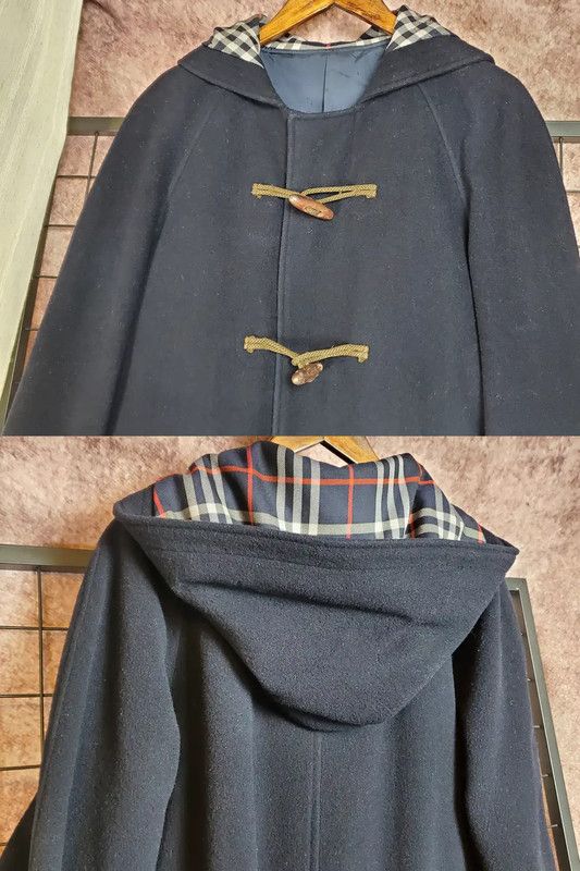 Burberry Burberry Navy Wool Mid-Length Coat for Women Size M / US 6-8 / IT 42-44 - 4 Thumbnail