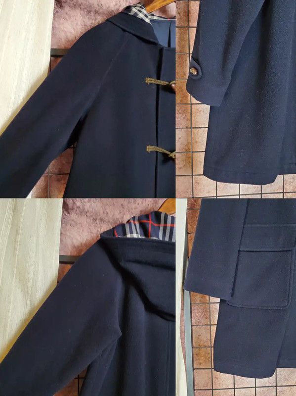 Burberry Burberry Navy Wool Mid-Length Coat for Women Size M / US 6-8 / IT 42-44 - 7 Thumbnail