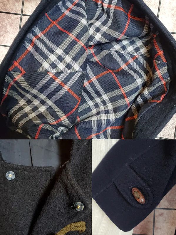 Burberry Burberry Navy Wool Mid-Length Coat for Women Size M / US 6-8 / IT 42-44 - 6 Thumbnail