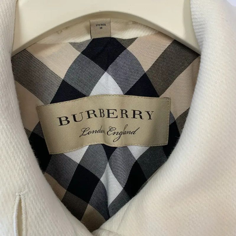 Burberry Burberry Women's Cream Wool Coat Size ONE SIZE - 3 Thumbnail