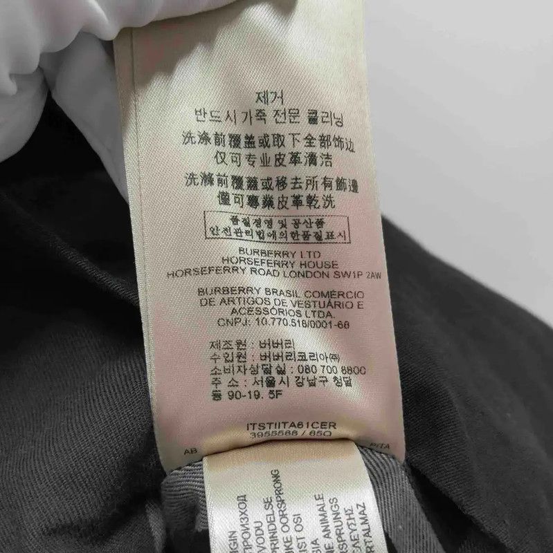 Burberry Burberry Black Long Cotton Trench Coat Size L / US 10 / IT 46 - 7 Thumbnail