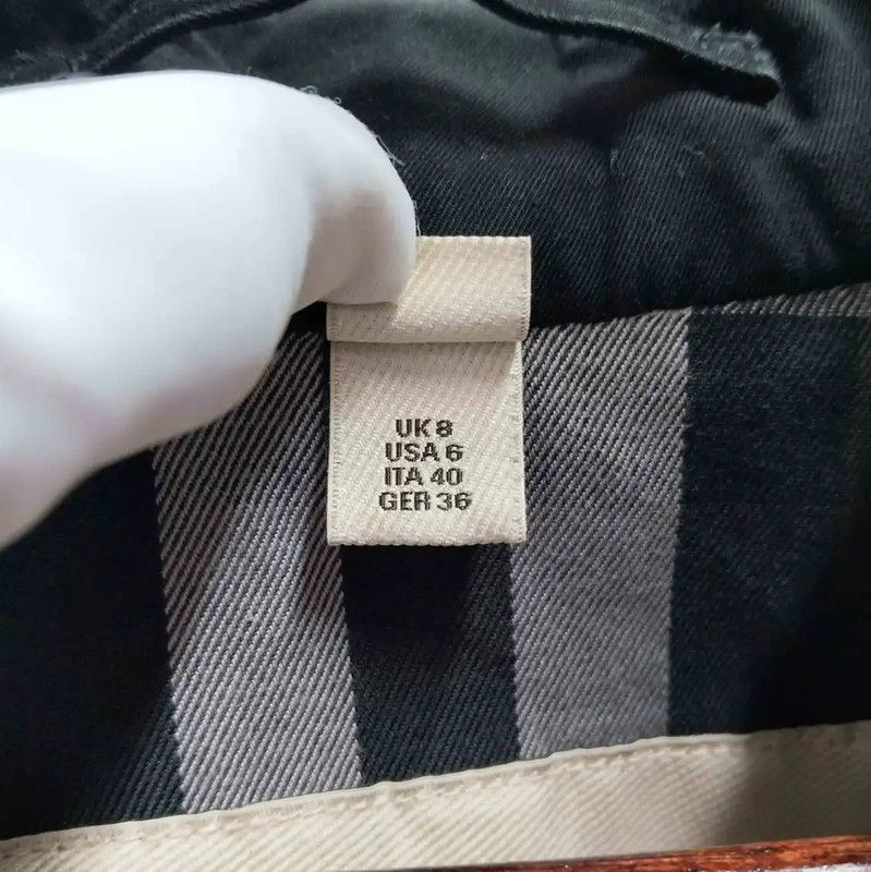 Burberry Burberry Black Long Cotton Trench Coat Size L / US 10 / IT 46 - 4 Thumbnail