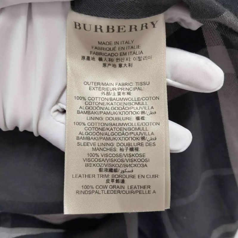 Burberry Burberry Black Long Cotton Trench Coat Size L / US 10 / IT 46 - 5 Thumbnail