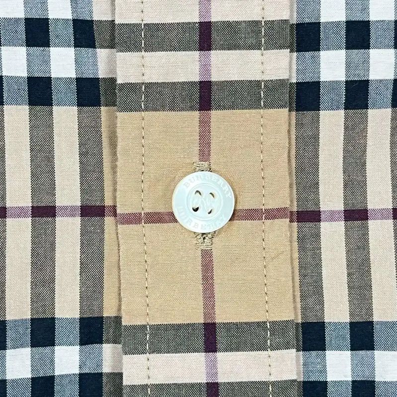 Burberry Burberry M Size Khaki Cotton Shirt Size M / US 6-8 / IT 42-44 - 6 Thumbnail