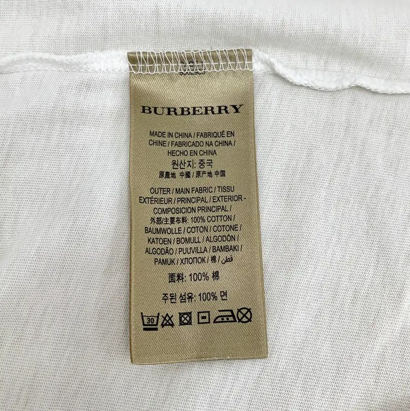 Burberry Burberry Women's White Cotton T-Shirt Size S / US 4 / IT 40 - 7 Thumbnail
